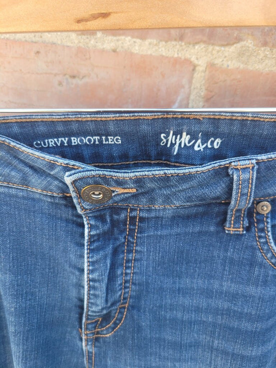 Style & Co. Curvy Boot Leg Jeans