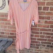 Peace & Pearls Striped Dress