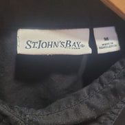 St. John's Bay Black Button-Up Shirt