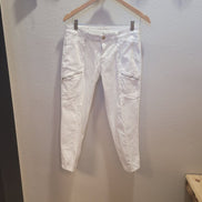 The Skinny White Cargo Pants