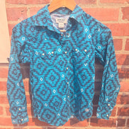 Ariat Real Turquoise Western Shirt youth