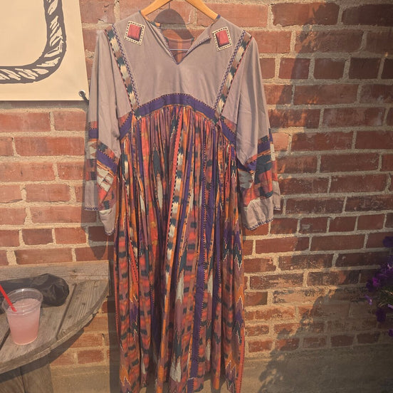 Bohemian Long Sleeve Maxi Dress