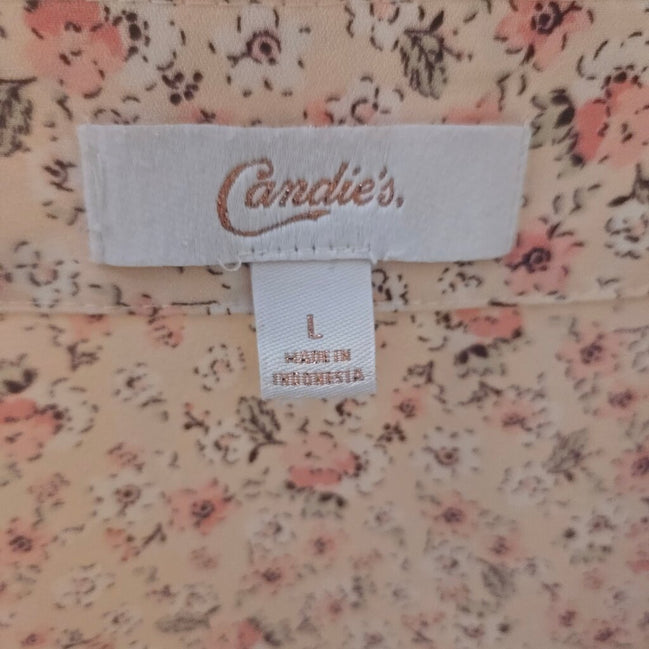 Candie's Floral Print Blouse