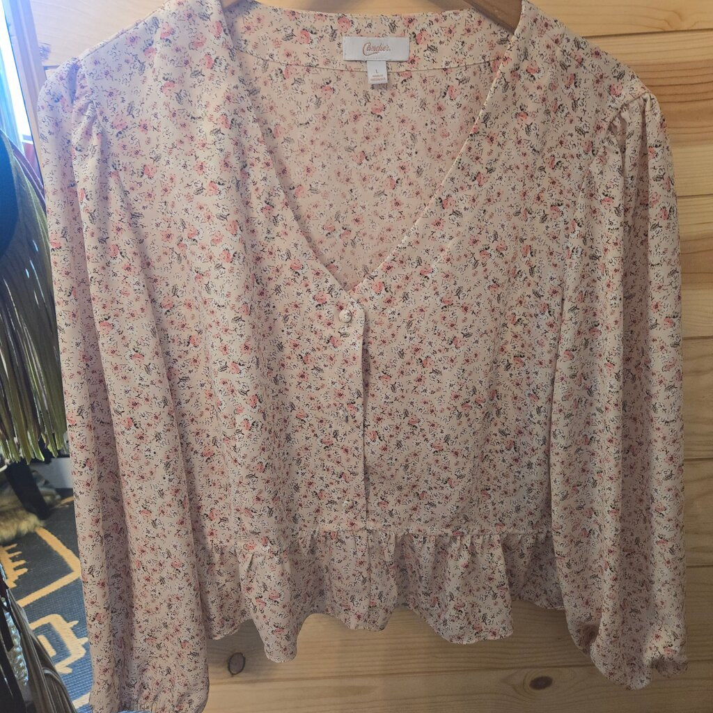 Candie's Floral Print Blouse