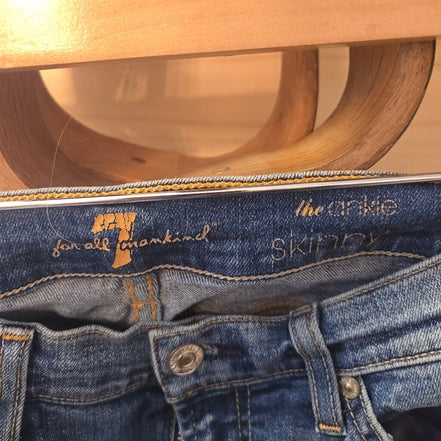 7 For All Mankind The Skinny Ripped Jeans