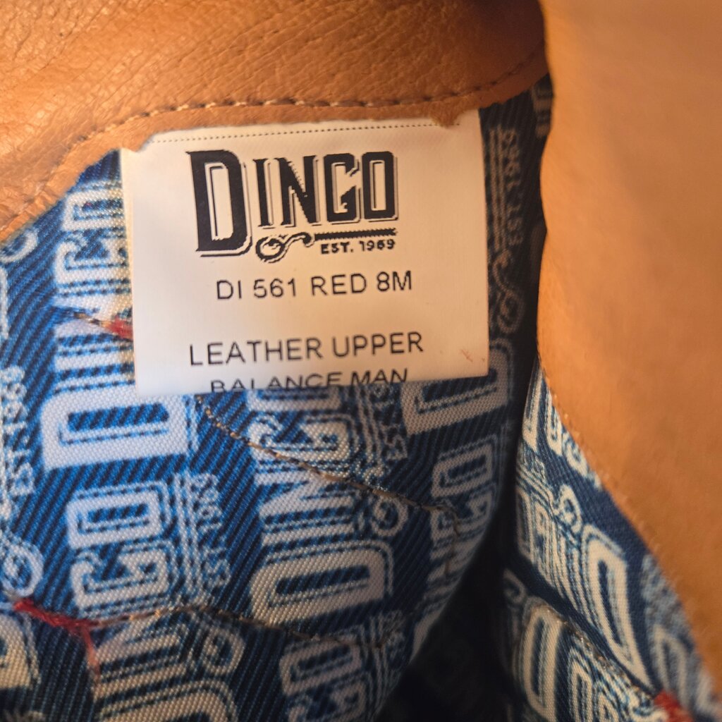 Dingo Red Suede Western Boots