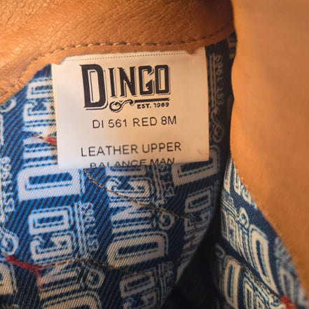 Dingo Red Suede Western Boots