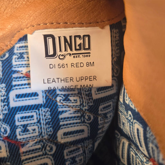 Dingo Red Suede Western Boots