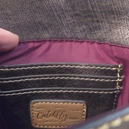 Catchfly Studio Brown Wallet with Blue Tassel