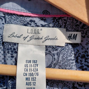 LO.G.G. Label of Graded Goods Blue Floral Sleeveless Shirt