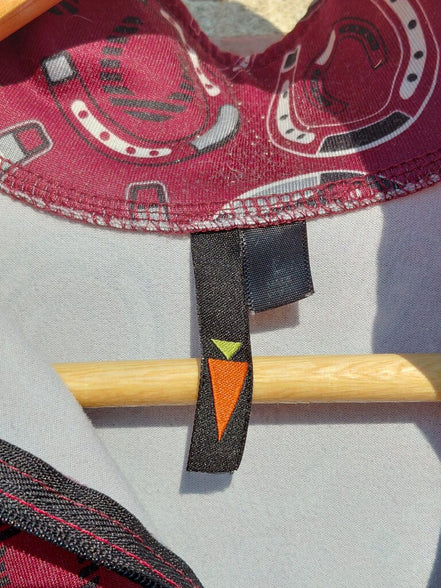 Horseshoe Pattern Zip Jacket