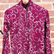 Horseshoe Pattern Zip Jacket
