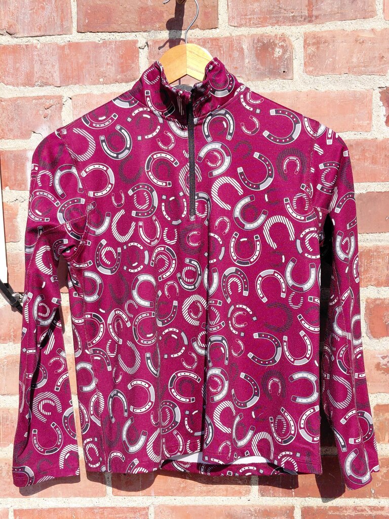 Horseshoe Pattern Zip Jacket