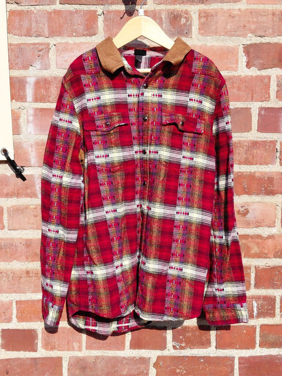art class Red Plaid Flannel Shirt