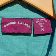 Gordon & James Teal Cotton Western Shirt