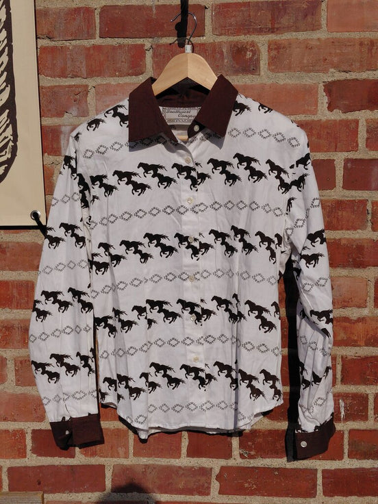 Southwest Canyon Horse Print Shirt