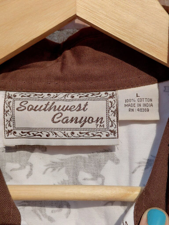 Southwest Canyon Horse Print Shirt