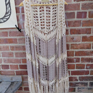 Jessica Taylor Women's Bohemian Crochet Vest