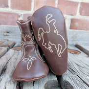 Brown Leather Cowboy Boots for Infants
