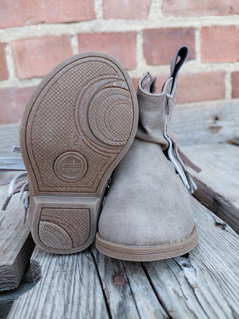 Girls' Fringe Cowboy Boots with Star Detail