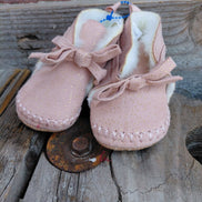 Baby Girl Pink Sparkly Booties