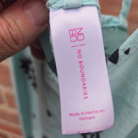 No Boundaries Mint Green Strappy Tank Top