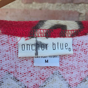 Anchor Blue Red Patterned Vest