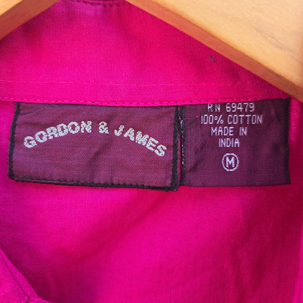 Gordon & James Women's Pink Sleeveless Shirt with Cowboy Design