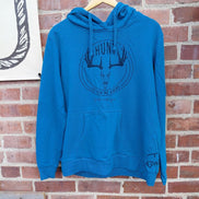 Hooded Sweatshirt with Antlers Design