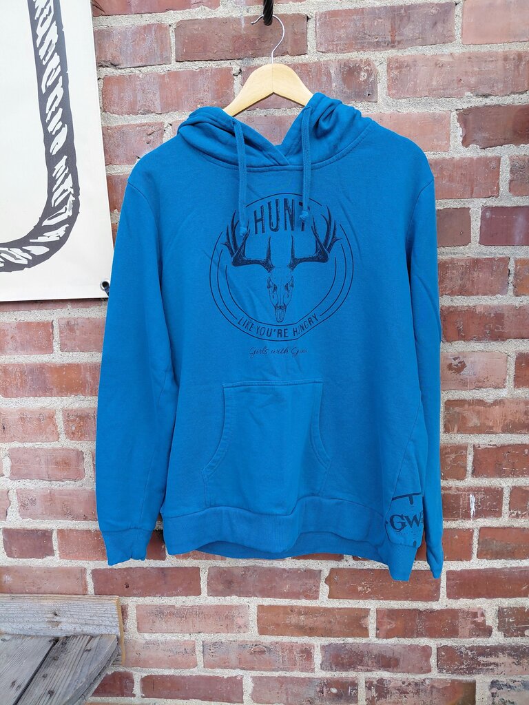 Hooded Sweatshirt with Antlers Design