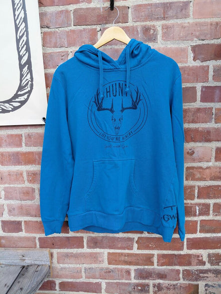 Hooded Sweatshirt with Antlers Design