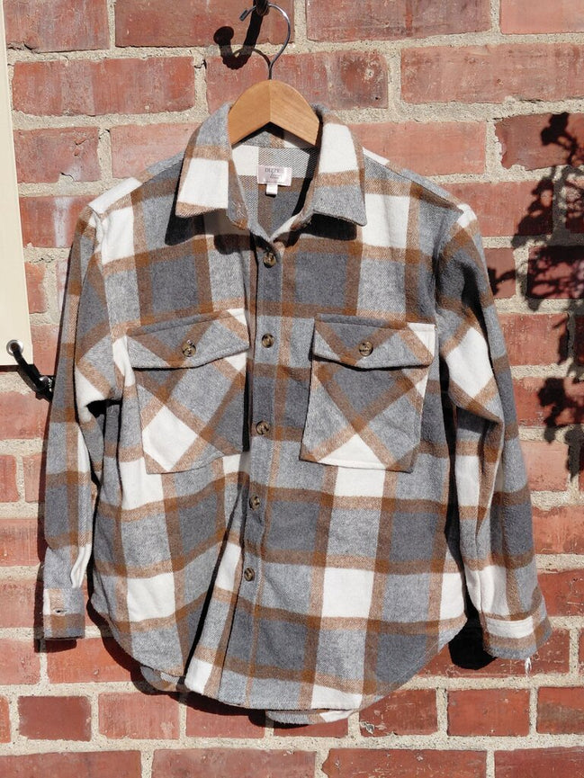 Dizzy Lizzy Plaid Flannel Shirt