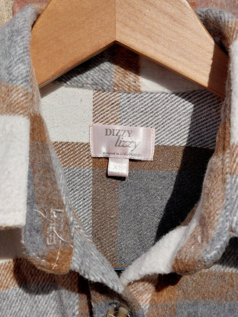 Dizzy Lizzy Plaid Flannel Shirt