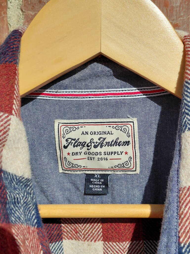 Flag & Anthem Plaid Flannel Shirt