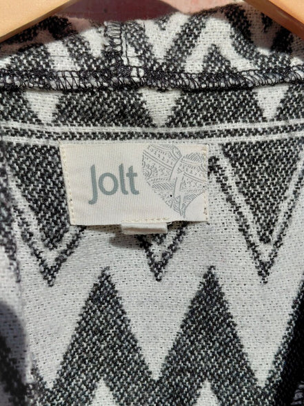 Jolt Black and White Patterned Vest