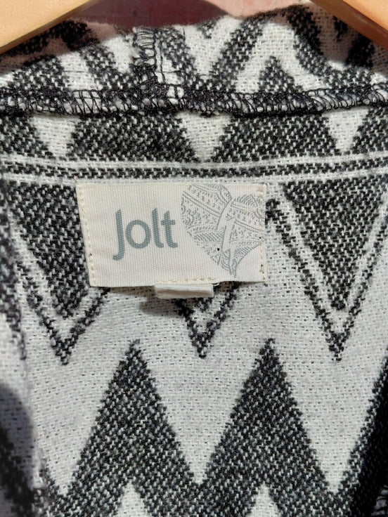 Jolt Black and White Patterned Vest