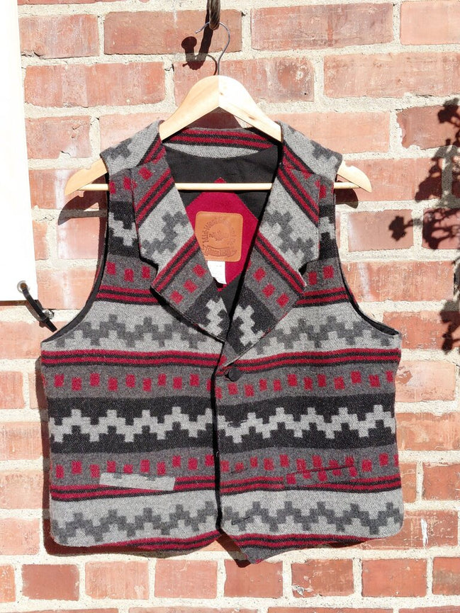 Men's Southwestern Style Wool Vest