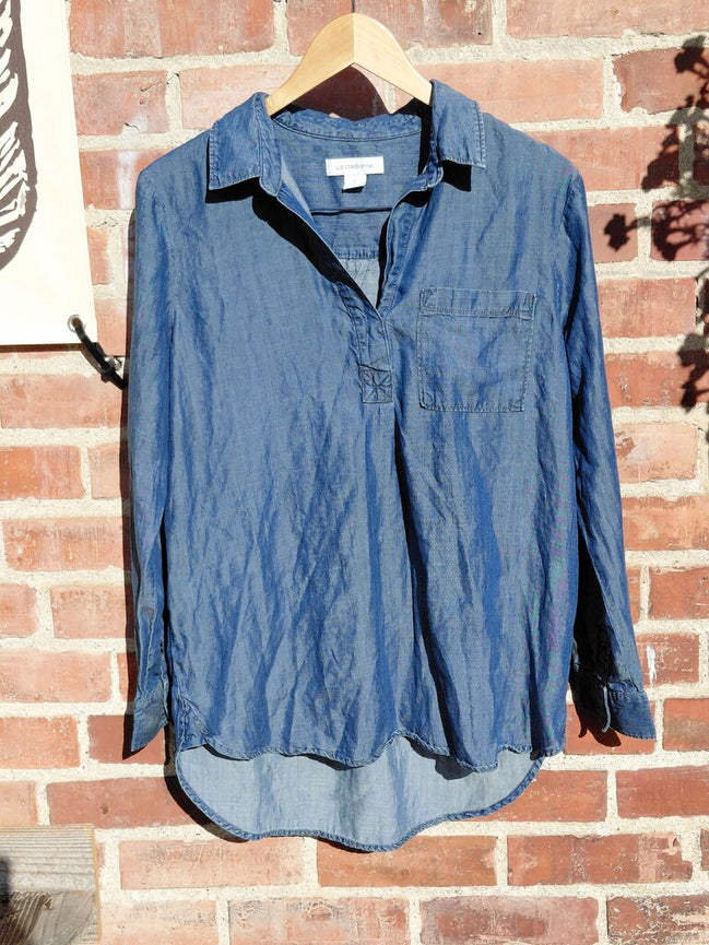 Liz Claiborne Denim Long Sleeve Shirt