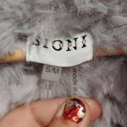 Sioni Gray Faux Fur Vest