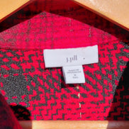 J. Jill Women's Tall Red Plaid Jacket