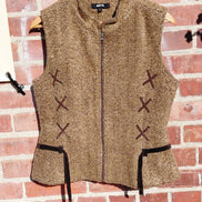 Arts Brown Sleeveless Vest