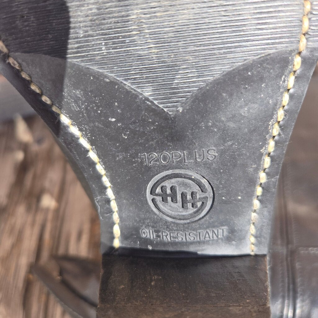 Oil Resistant Black Cowboy Boots
