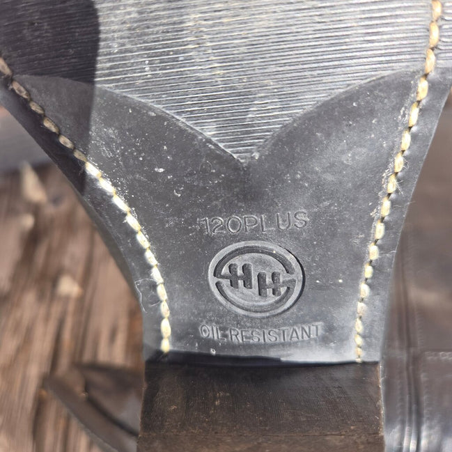 Oil Resistant Black Cowboy Boots