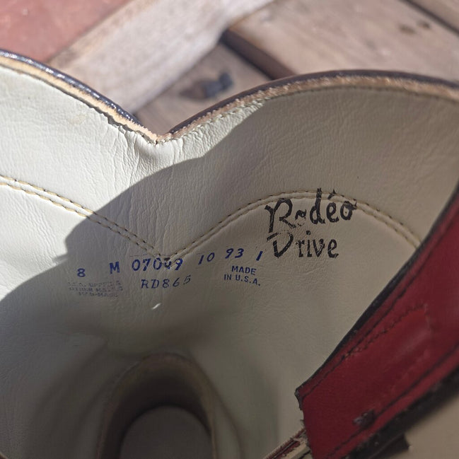 Rodeo Drive Red Leather Cowboy Boots