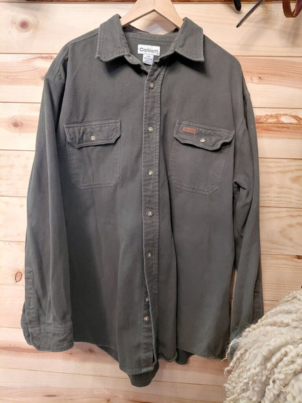 Carhartt Men’s Cotton Button-Up Shirt