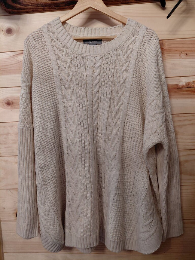 Natural Reflections Cream Knit Sweater