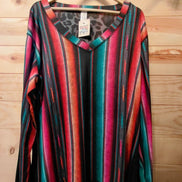 Sterling Kreek Colorful Striped Long Sleeve Top