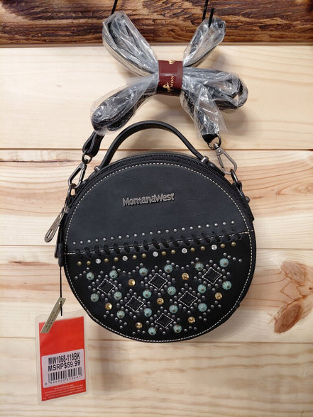 Montana West Round Studded Handbag