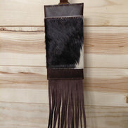 Cowhide Pattern Keychain Holder