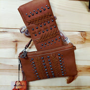 Montana West Women's Brown Faux Leather Wallet